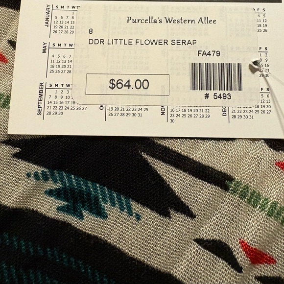 Double D Ranch Aztec Scarf - Picture 2 of 2